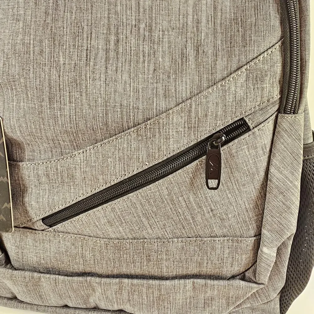 MATEIN Gray Laptop Backpack USB Charging Port Travel School Work Bag 19x 13x 6